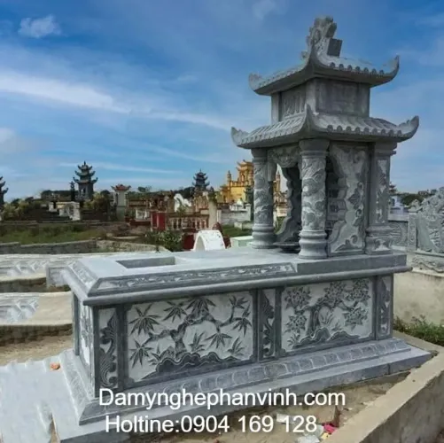 Mẫu Mộ Đá 2 Mái Bắc Ninh