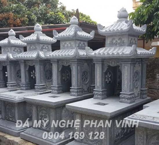 Mộ đá hai đao đẹp