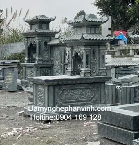 Mẫu Mộ Đá 2 Mái Hưng Yên