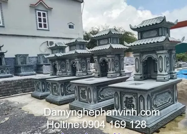 Mẫu Mộ Đá 2 Mái Bình Dương