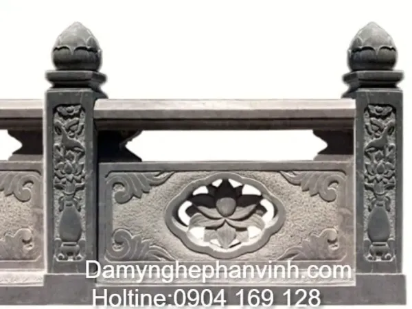 Kích thước lan can đá chuẩn phong thủy