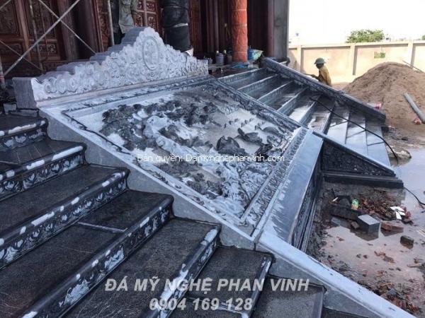 Mẫu chiếu đá nổi - chiếu rồng nhà thờ họ đẹp