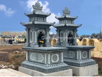 Hoa văn và Báo giá mộ đá 2 mái mới nhất