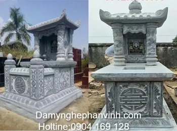 Kích thước mộ đá 1 mái chuẩn thước Lỗ Ban