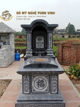 Kích thước phong thủy chuẩn cho mộ đá một mái