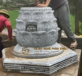 Mẫu Mộ Đá Búp Sen Cho 2 Thế Hệ – Xu Hướng Mộ Đá Đẹp 2026