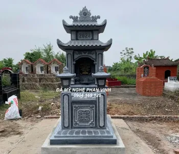 Cấu tạo và Quy trình thi công mộ đá 2 mái