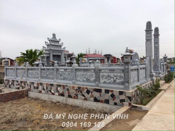 Thi công lăng mộ đá dòng họ Trần Văn tại Nghệ An